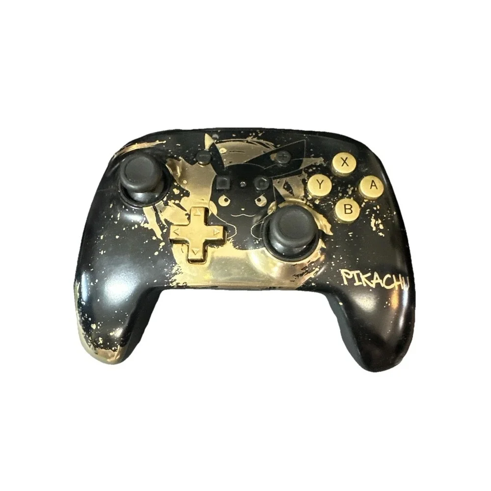 Power A Nintendo Switch Pokemon Pikachu Enhanced Black Gold Wireless Controller‎